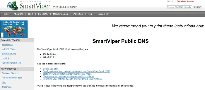 SmartViper DNS