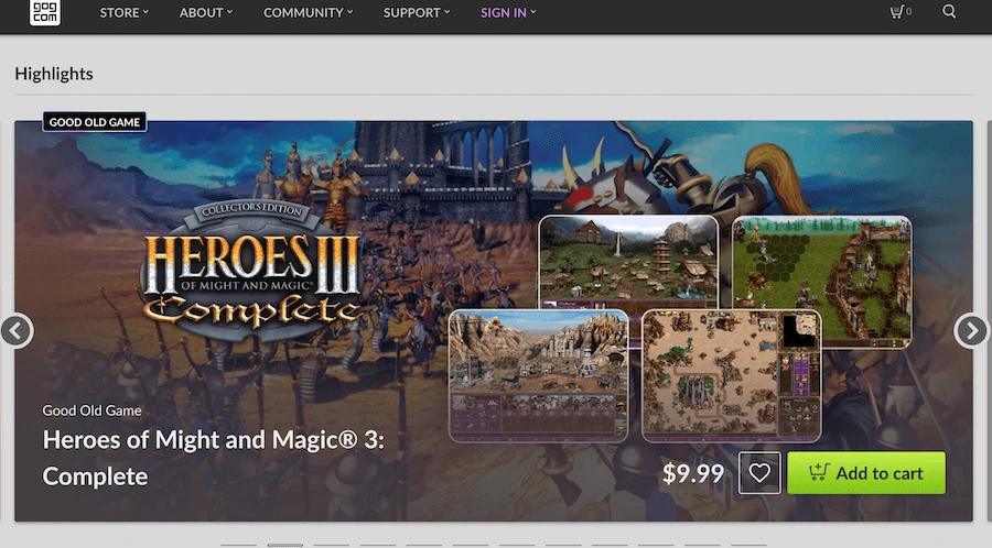 GOG (Good Old Games) – DRM-Free Downloads