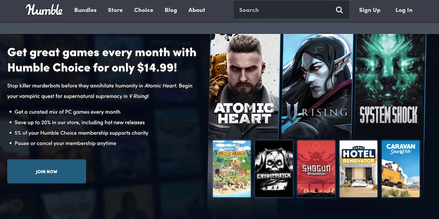 Humble Bundle – Games That Give Back