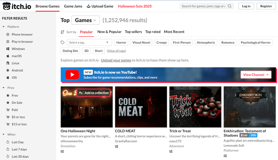 itch.io – Indie Game Heaven