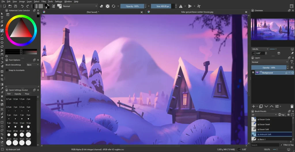 Krita — Best for Digital Painting + Animation