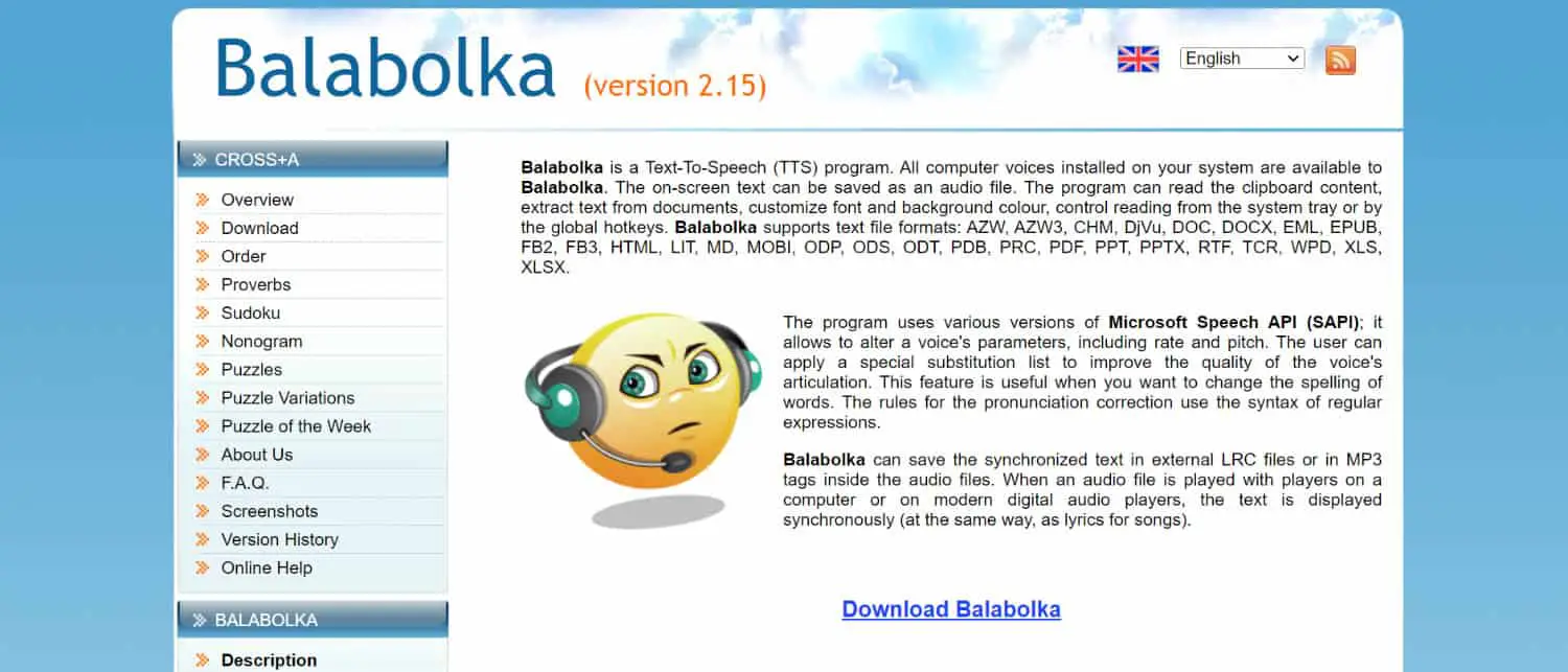 balabolka a text to speech program