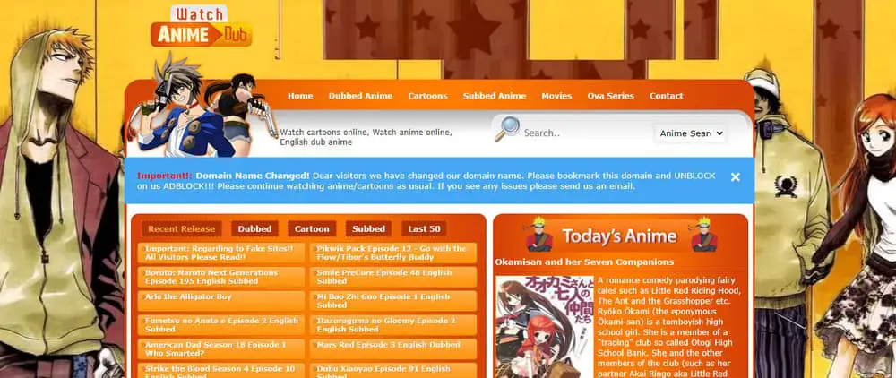 anime dub watch cartoons online