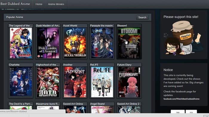 free dubbed anime websites