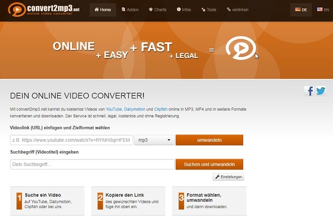 convert video url to mp4 Convert2Mp3