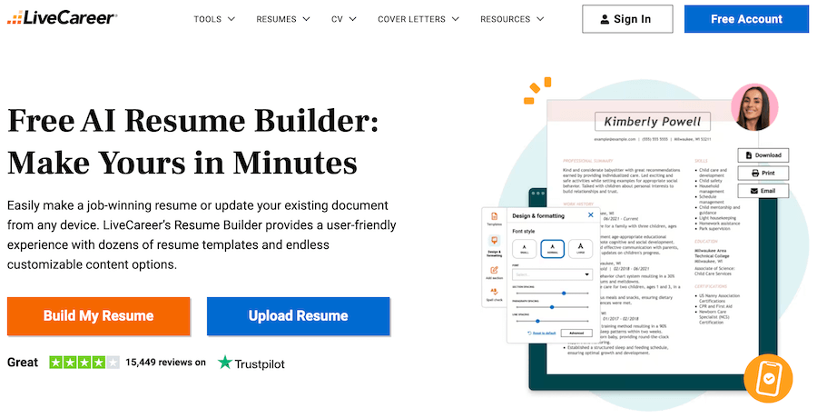 LiveCareer Resume