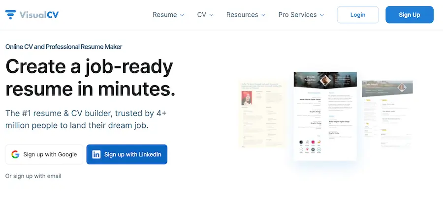 VisualCV Resume Builder