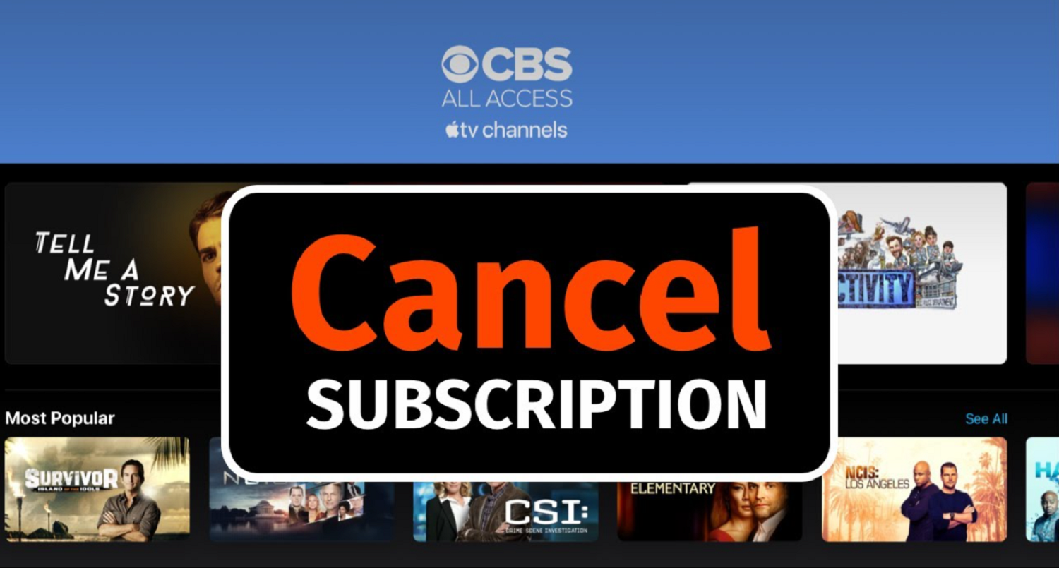 cancel cbs all subscription through website