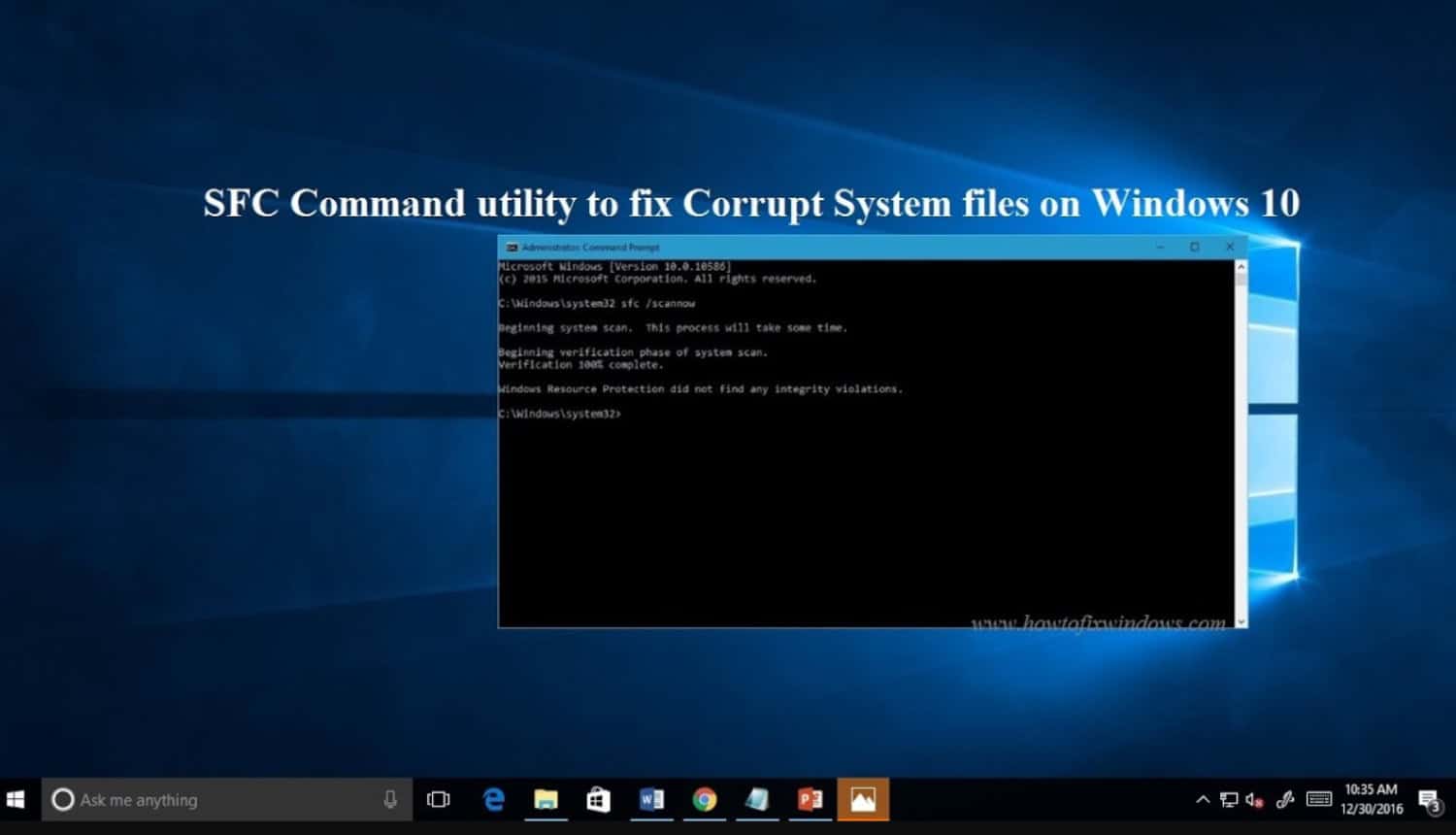 repair the corrupt files