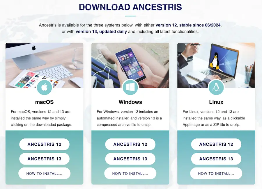 Ancestris - Free Genealogy software