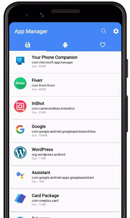 android app manager