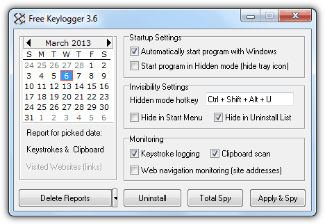 free keylogger software