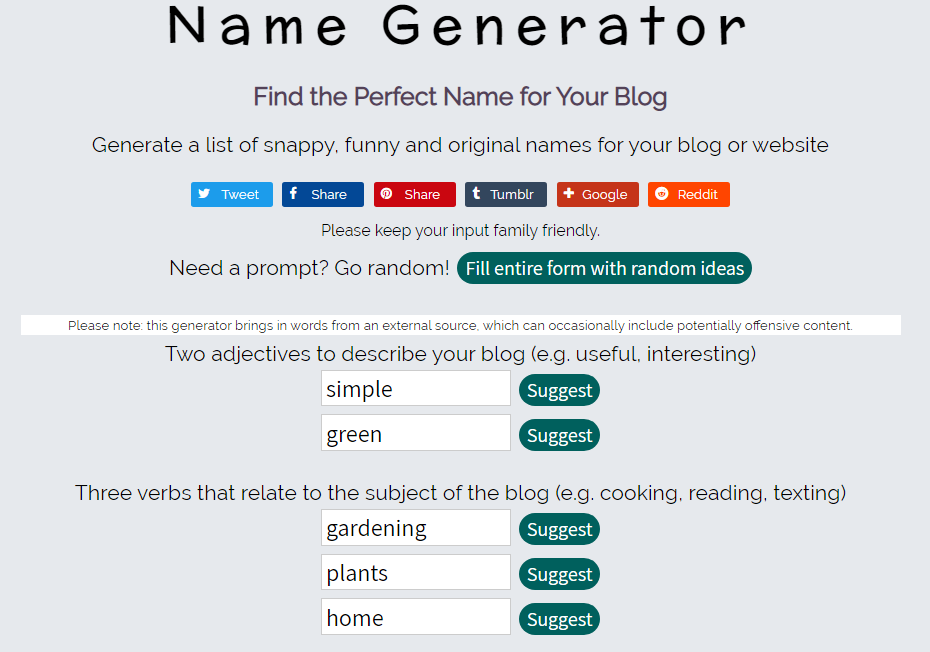 name generator