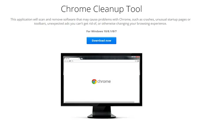 Инструмент очистки Chrome