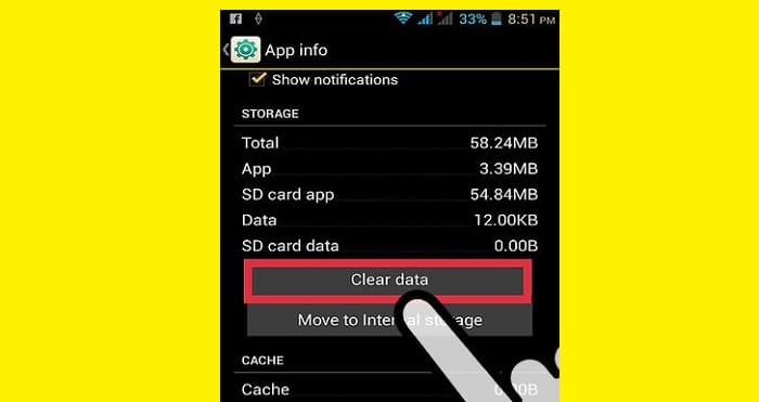 Clear Tinder Cache and Data