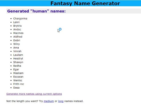 11 Best Free Fantasy Name Generator Tools [Updated 2020] - TechWhoop