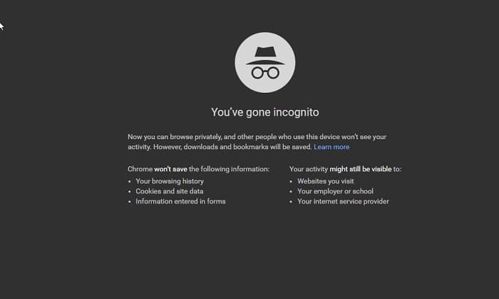 Incognito Mode