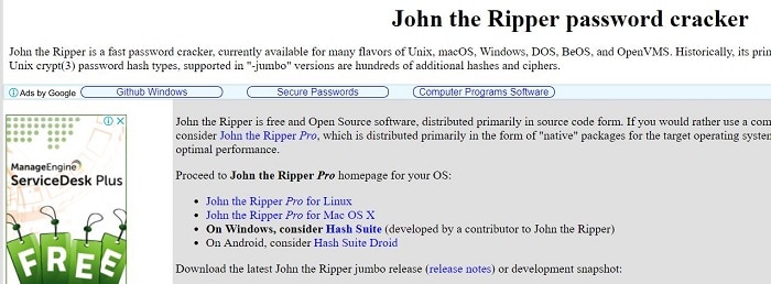 John the ripper free download mac full game