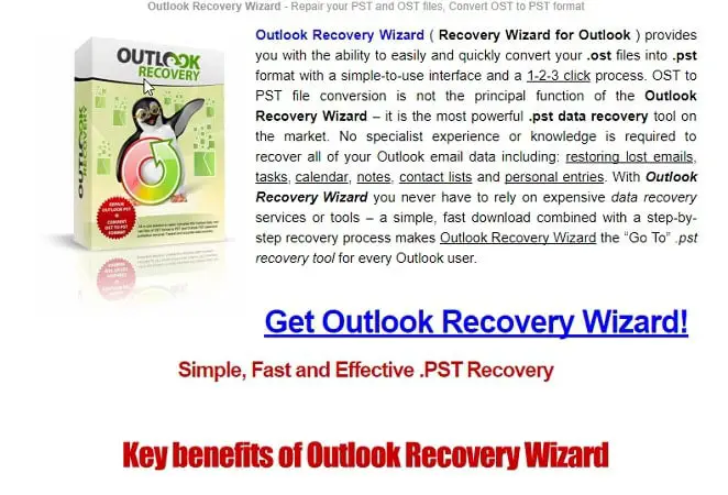 Outlook Recovery