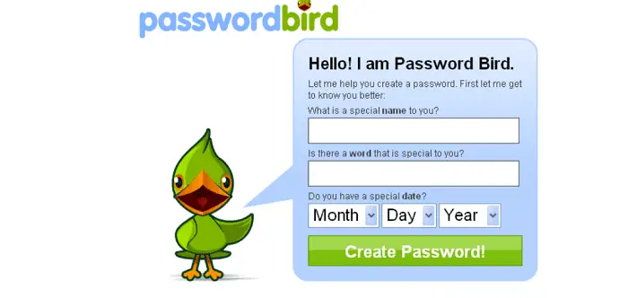 Password Bird