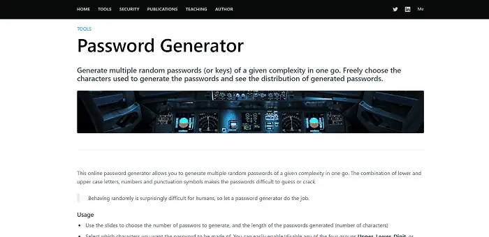 Techzoom password generator