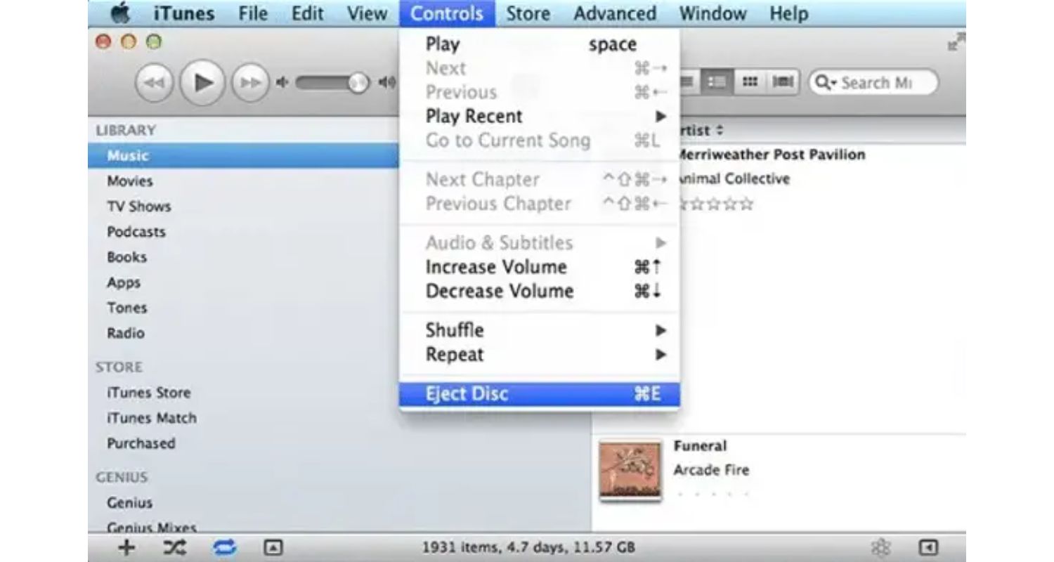 eject on mac