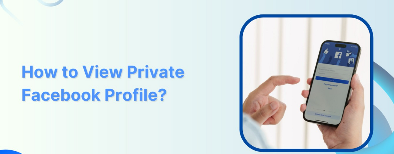 how to view private facebook account