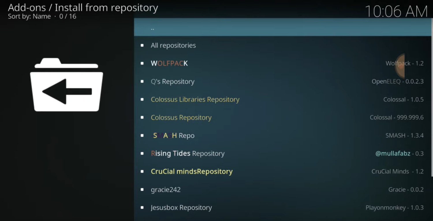 install from repository