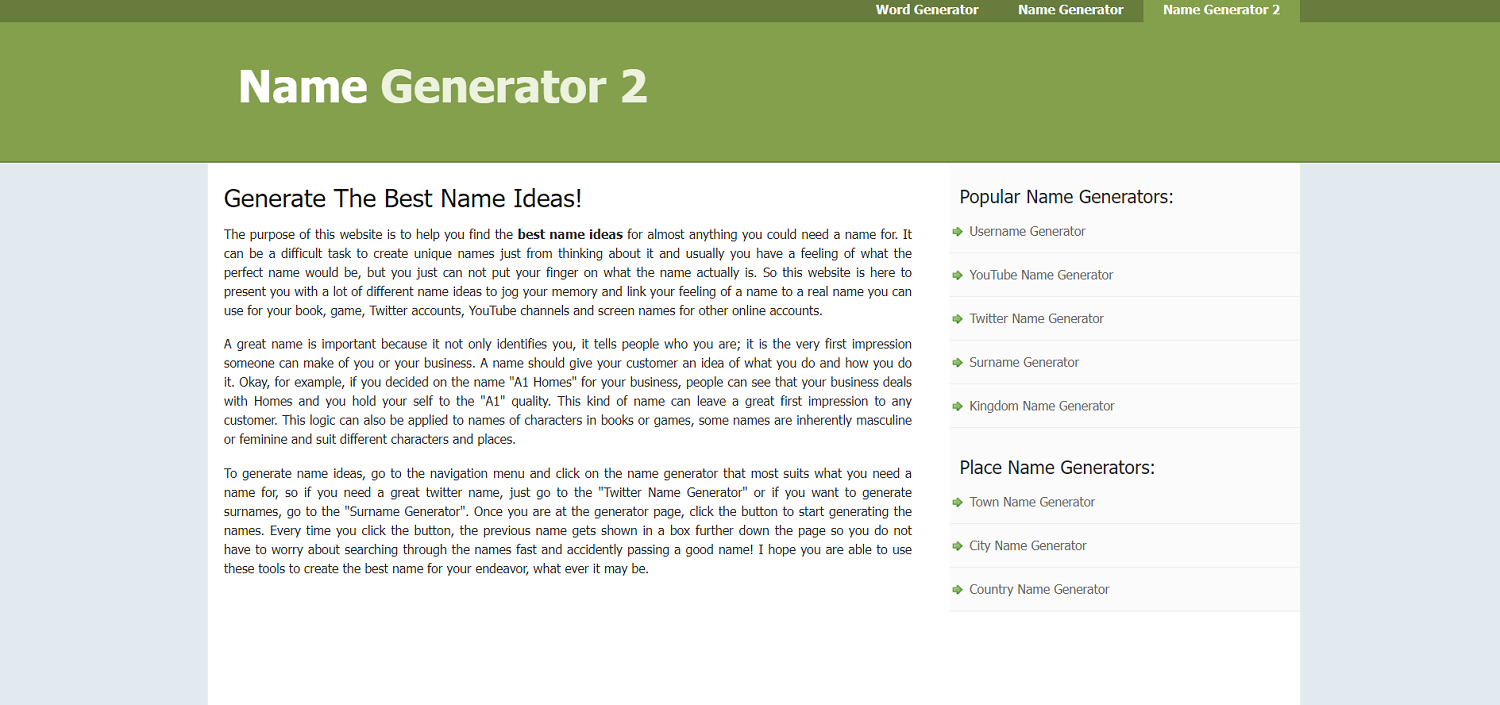 name generator two