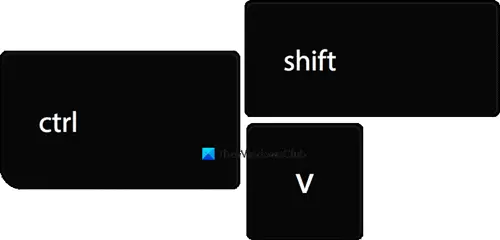 shift, Command, and V
