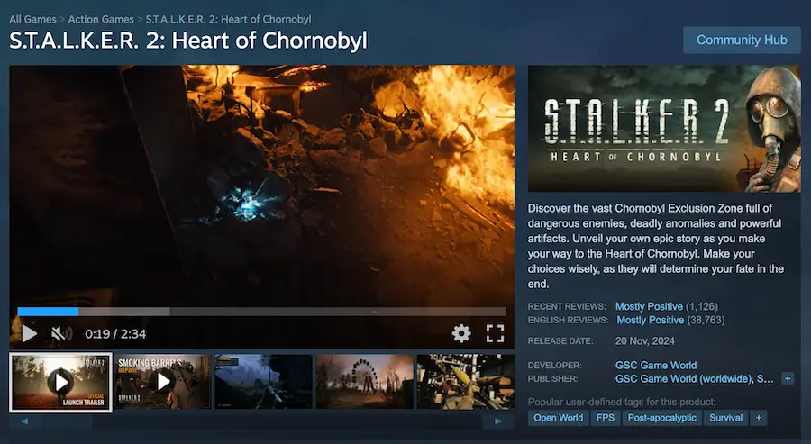 S.T.A.L.K.E.R. 2: Heart of Chornobyl