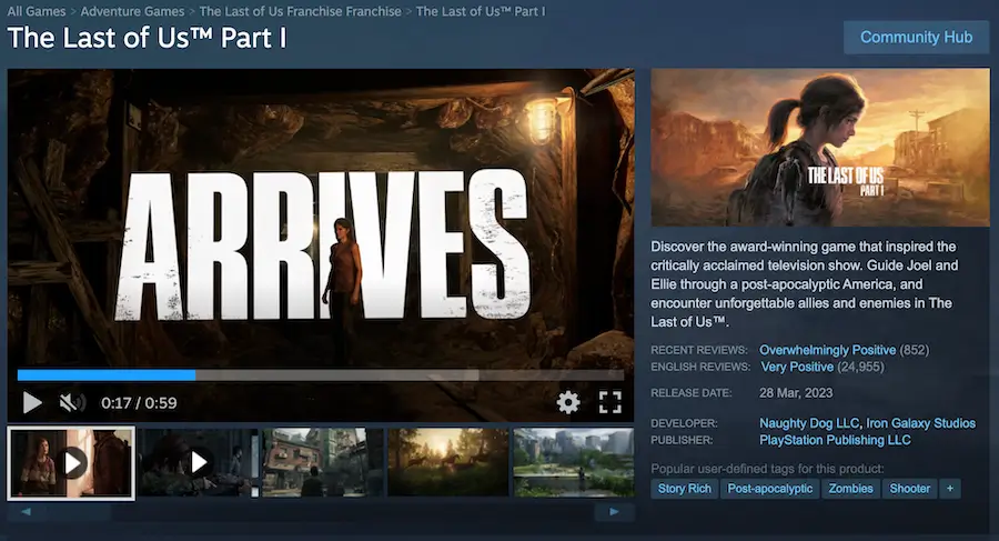 The Last of Us Part I (PC)