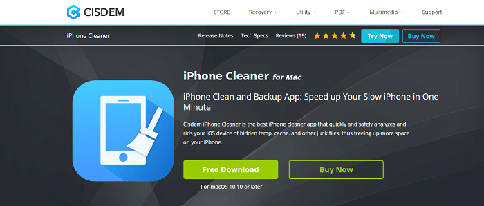 Cisdem iPhone Cleaner