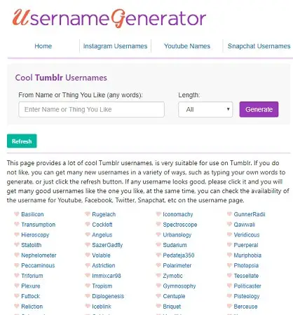 Username generator witty Fun Game