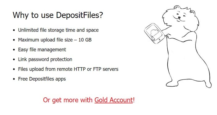 depositfiles file sharing sites