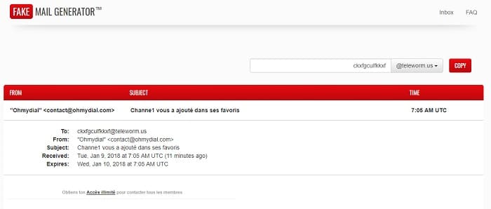Fake Mail Generator