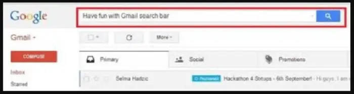 Gmail Search Bar