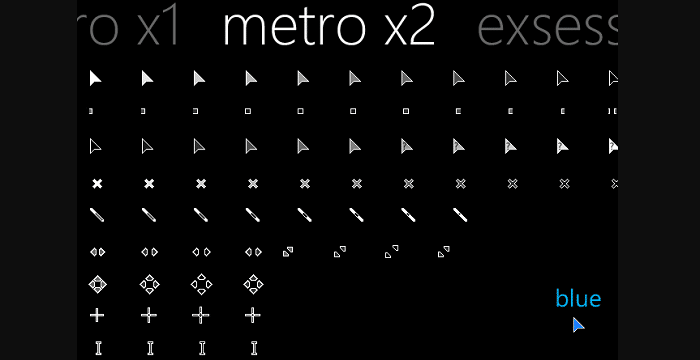 Metro x3 cursor set
