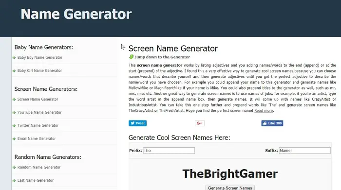 10 Best Twitch Name Generator Tools Of 2018 Latest Techwhoop - gender neutral usernames for roblox