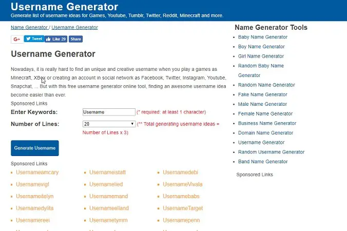 10 Websites To Generate Instagram Names Instagram Name Generator