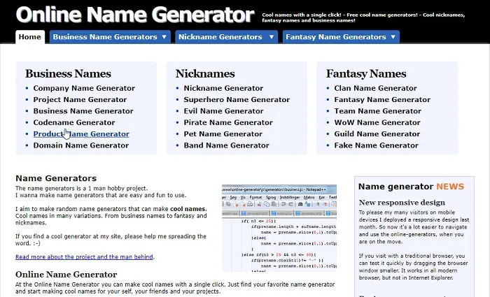 Online-Generator