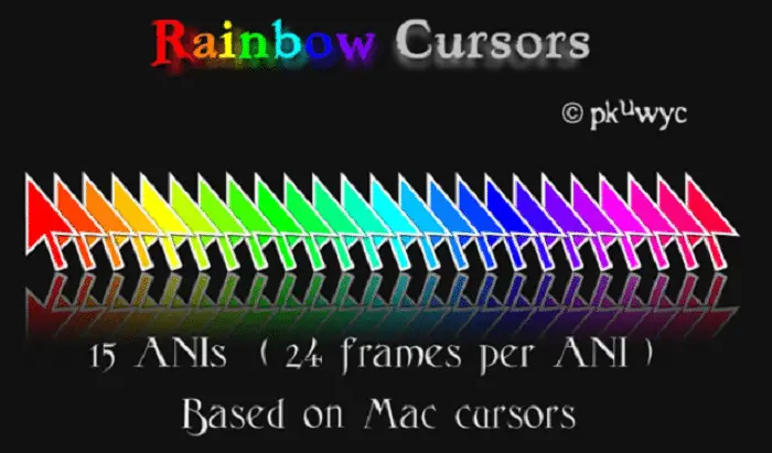 rainbow cursors