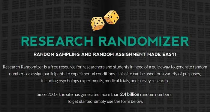 research randomizer