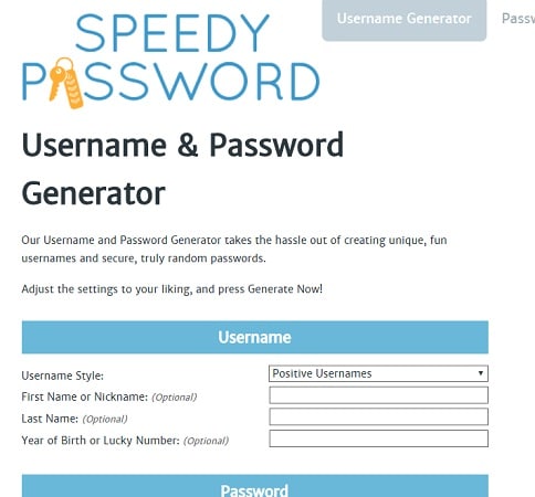 SpeedyPassword