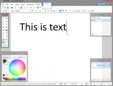 outline text using paintnet