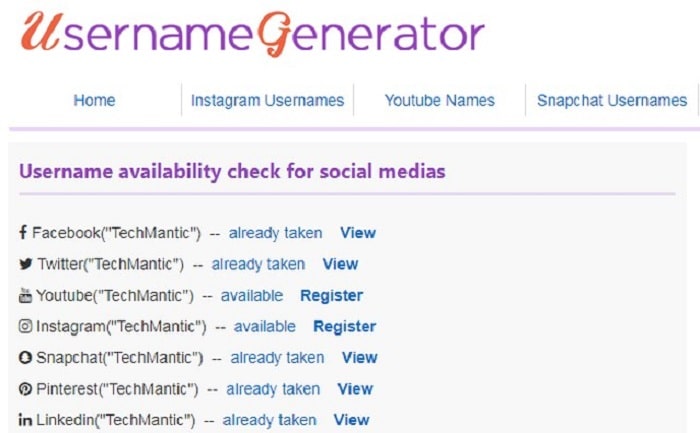 username generator