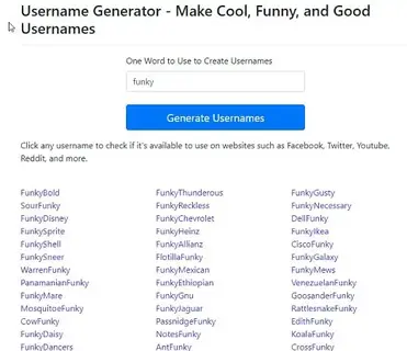 10 Best Funny Username Generator Websites Latest Techwhoop - username generator for roblox girls