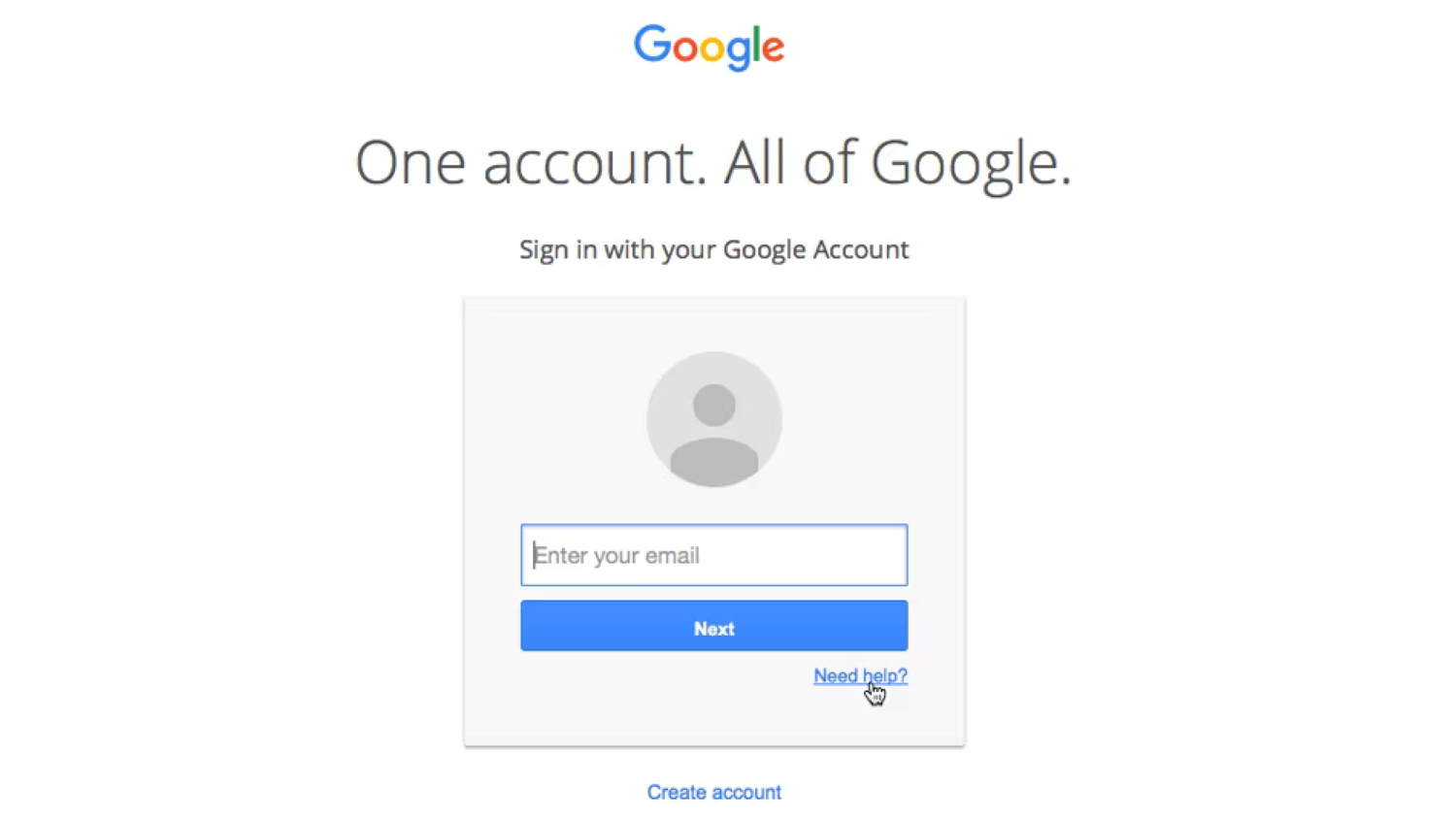 google account login
