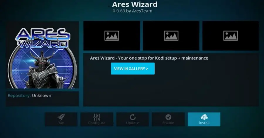 install ares wizard
