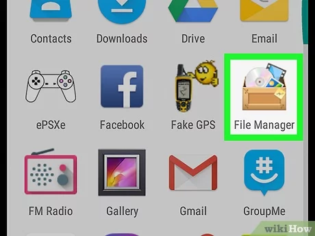 open your file manager
